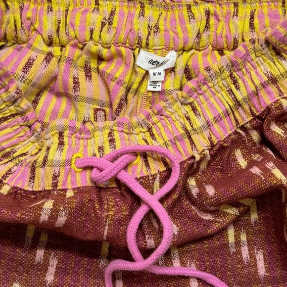 {aerie} Jacquard High Waist Elastic Tie Lounge Twill Shorts - Picture 5 of 5